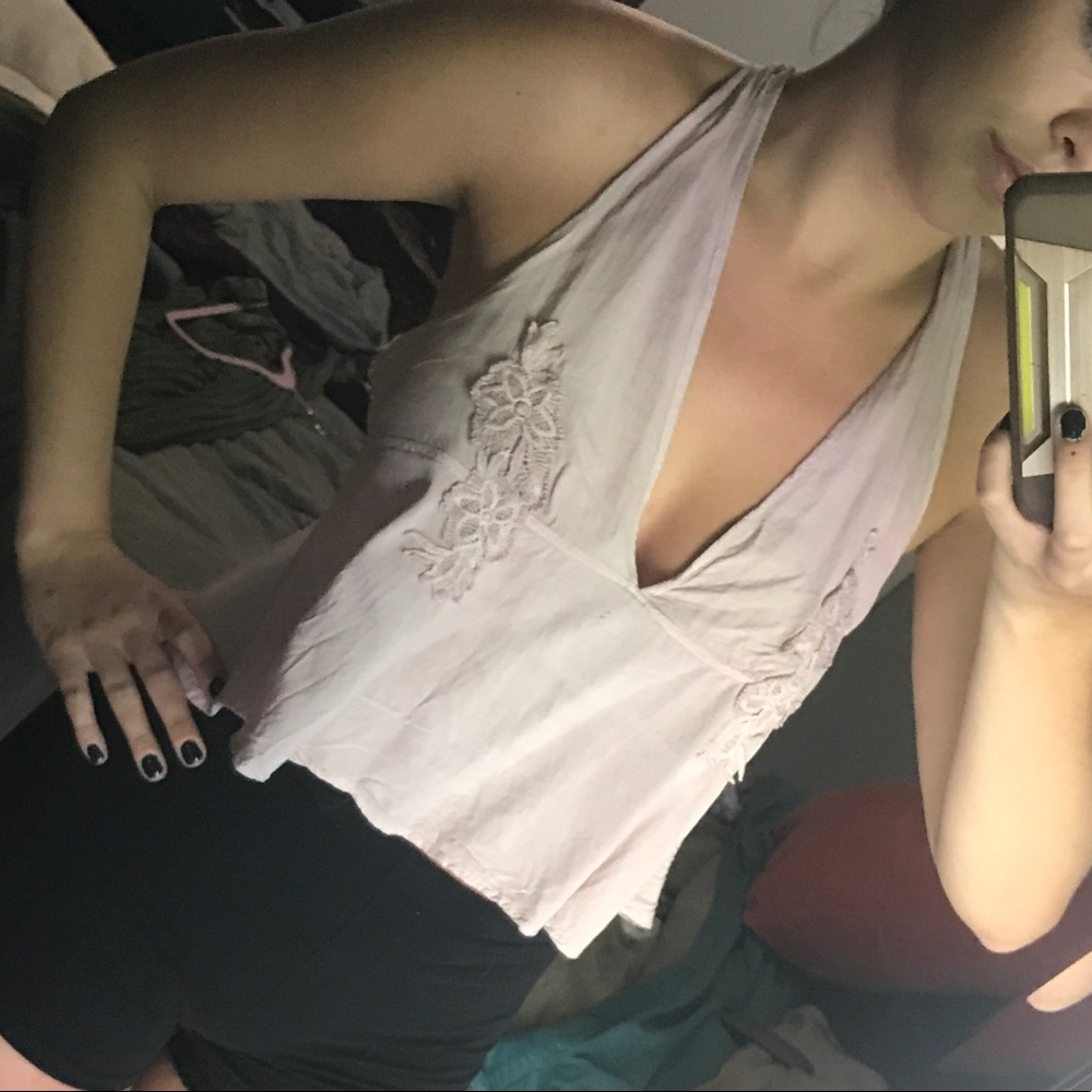 Blush halter top